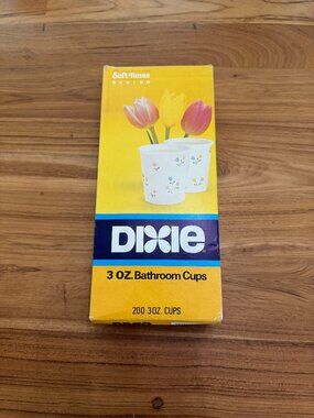 Vintage Dixie Bathroom Cups 3 Oz Floral Collection 179 Count